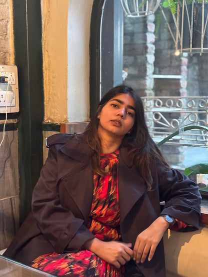 Stella statement dress with belt (QC5932)