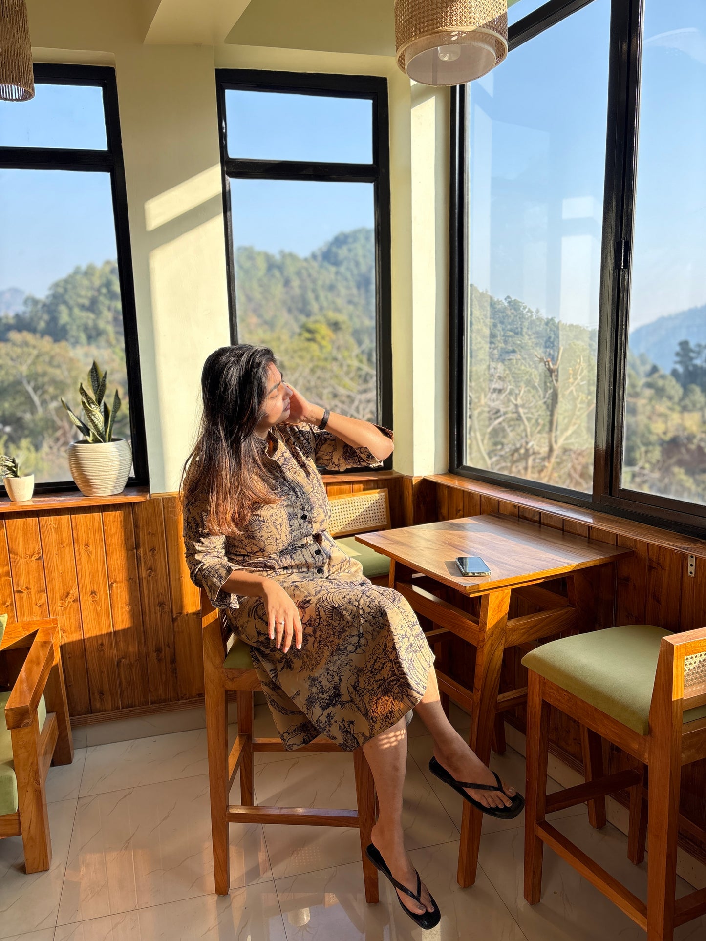 Shama dress with buckle belt (QC5931)