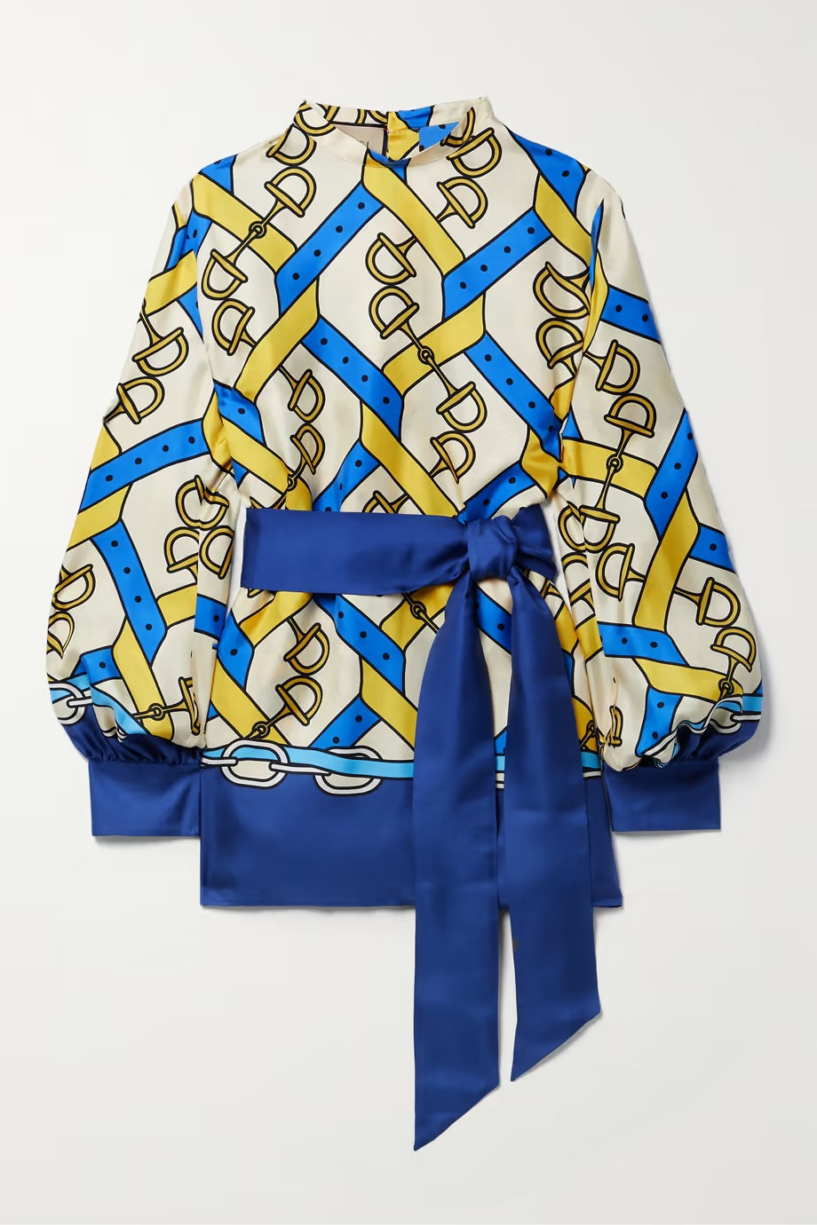 elisabetta gregoraci's blue co-ord set with satin belt (QC5897)