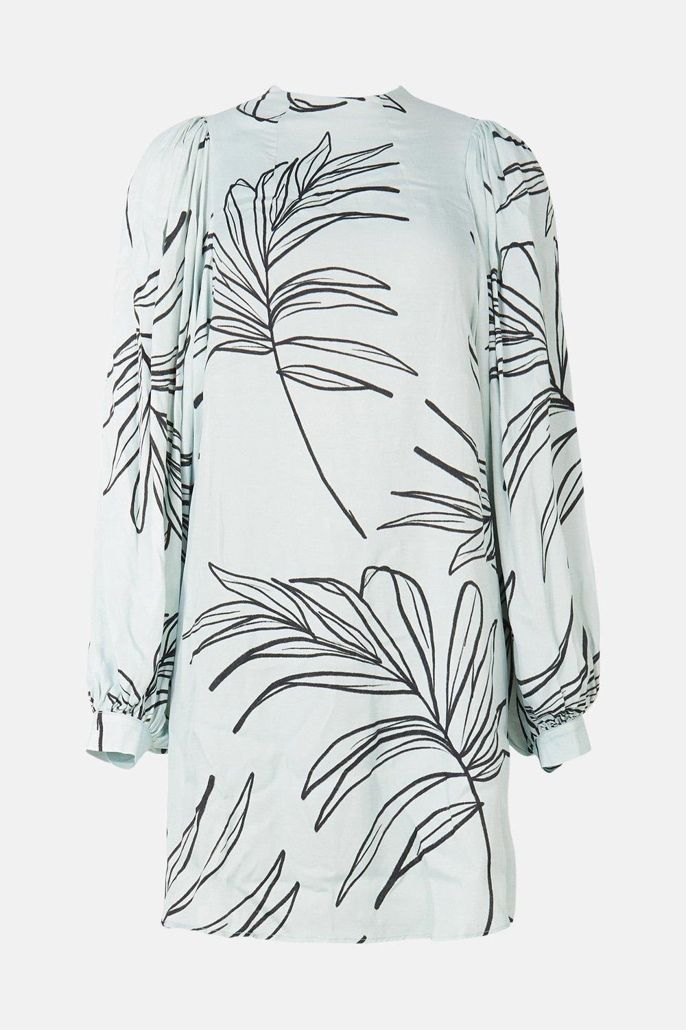 Raveena short dress with baloon sleeves (QC5855)