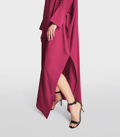 Bonnie statement magenta dress (QC7037)