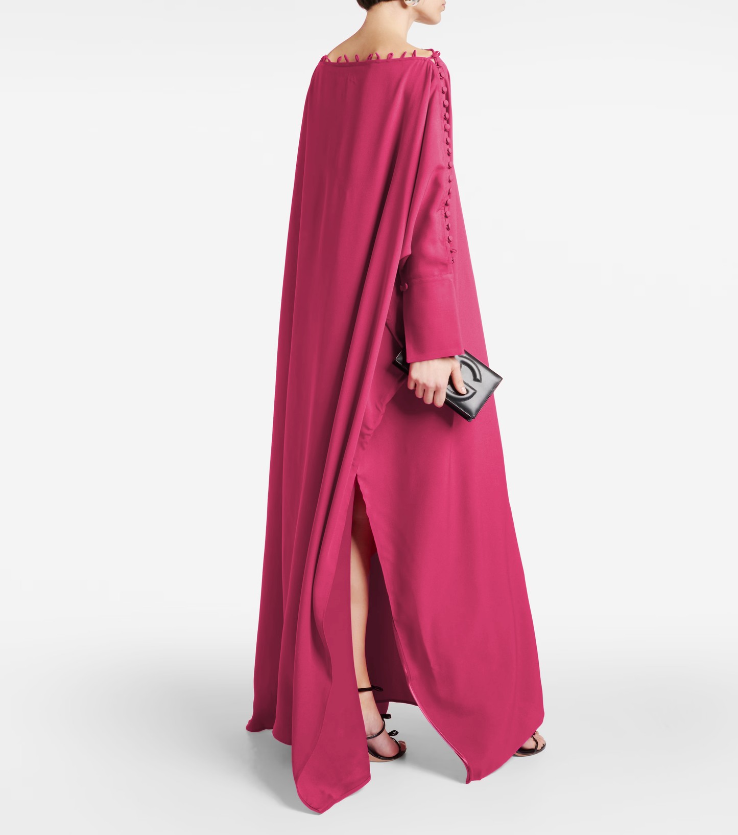 Bonnie statement magenta dress (QC7037)