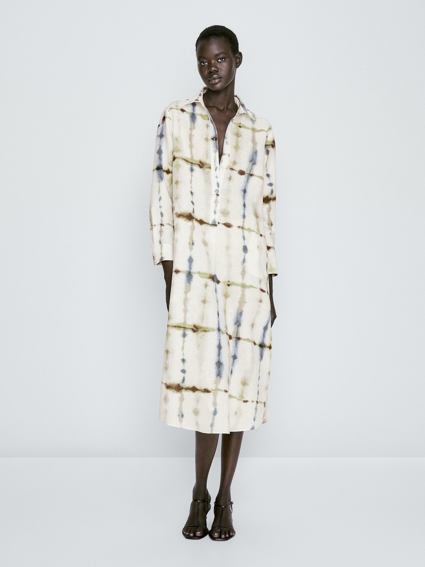 Leena shirt dress (QC5902)(without belt)