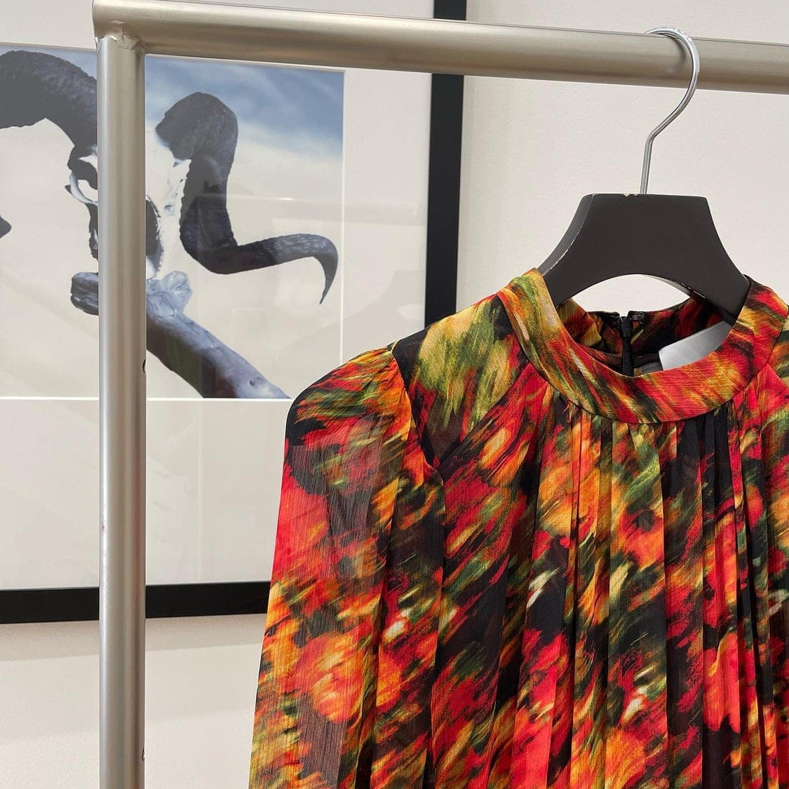 Stella statement dress with belt (QC5932)