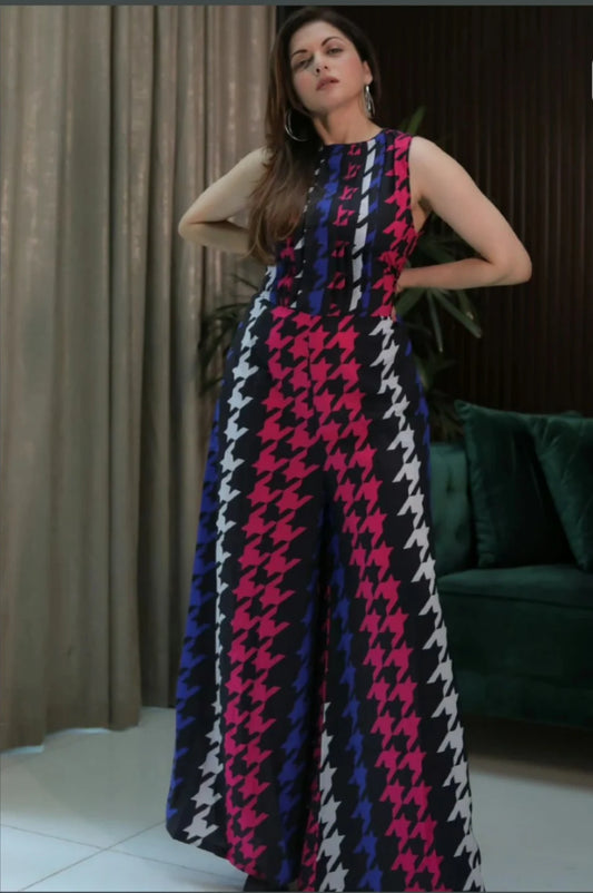 QC456(jumpsuit with belt)