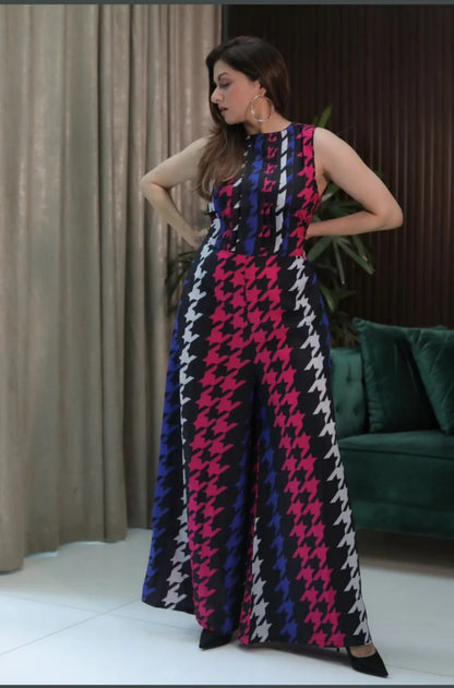 QC456(jumpsuit with belt)