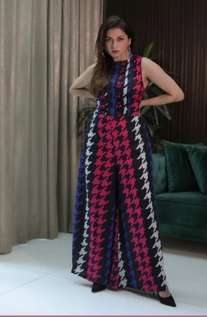 QC456(jumpsuit with belt)