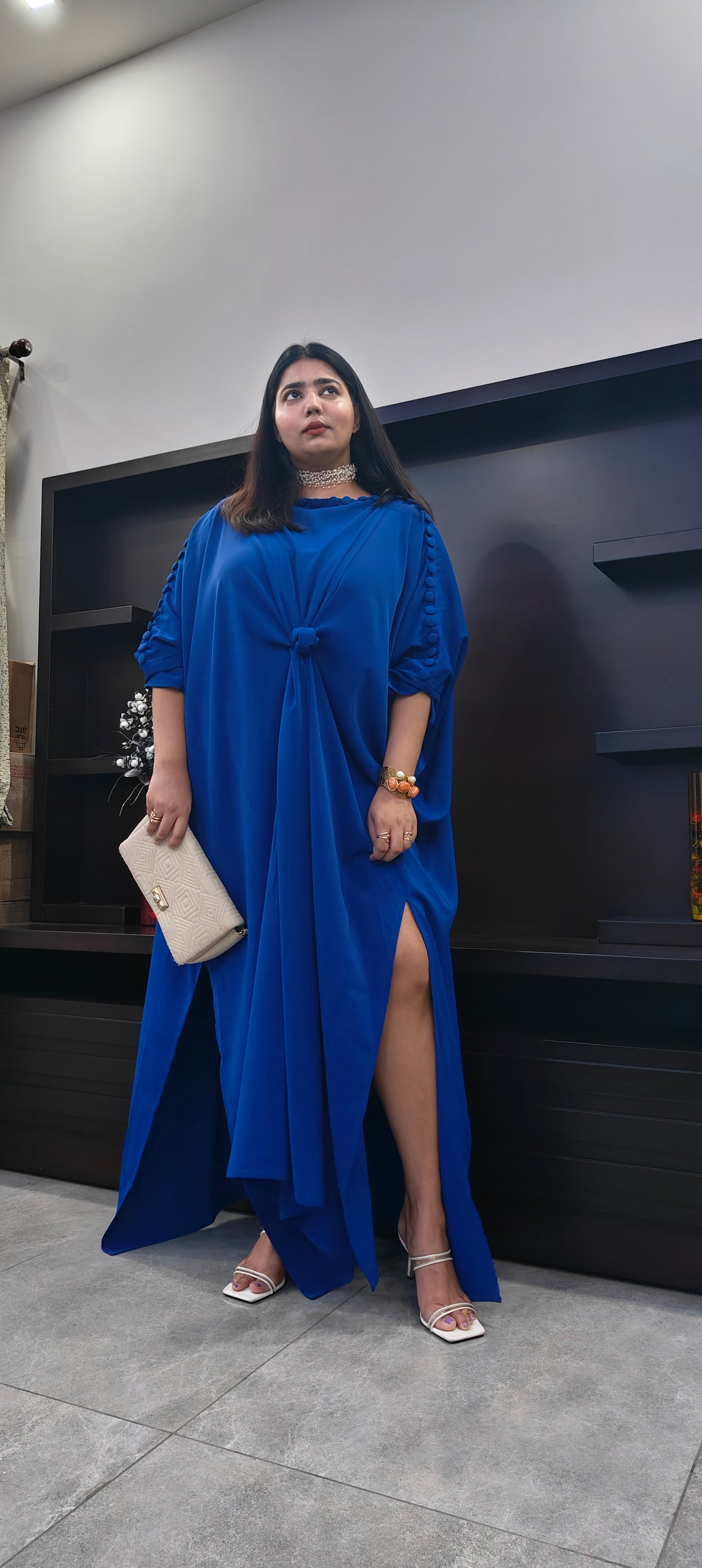 Bonnie statement blue dress (QC7037